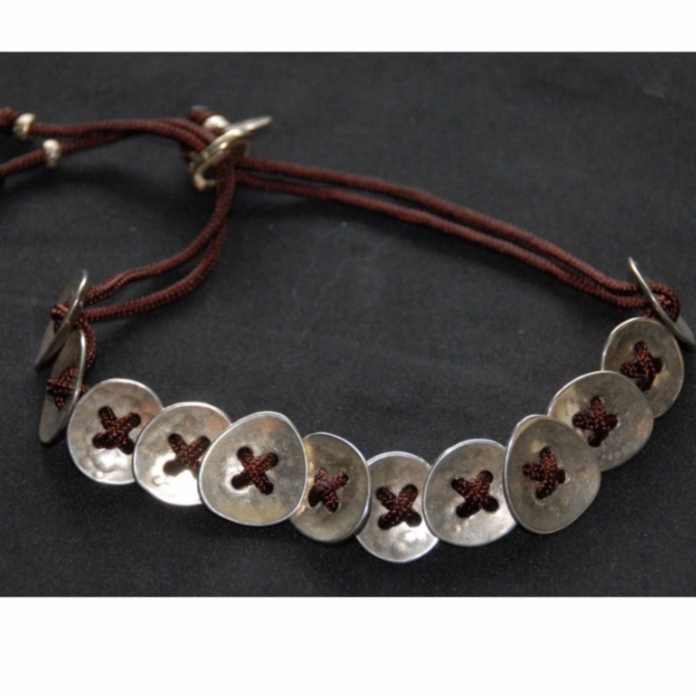 Silpada sterling silver button bracelet
